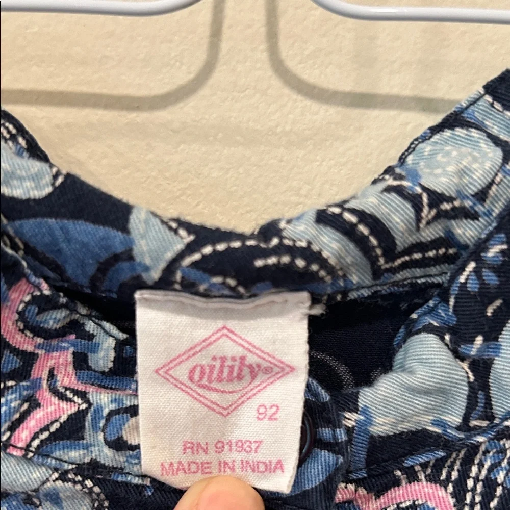 Oilily Floral Toddler Girl Sz 92cm Shirt Cotton Lond Sleeve button down Top 3T - Picture 3 of 8